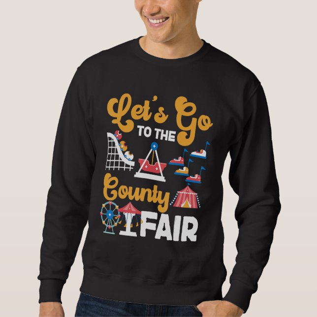County Fair Låt oss till grevskapsmässan Lång Ärmad Tröja (Framsida)