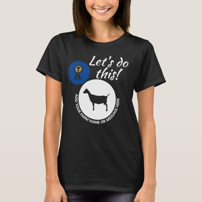 County Fair Livestock Dairy Goat Show Mörk T Shirt (Framsida)
