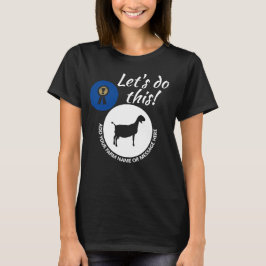 County Fair Livestock Nubian Dairy Goat Show Mörk T Shirt