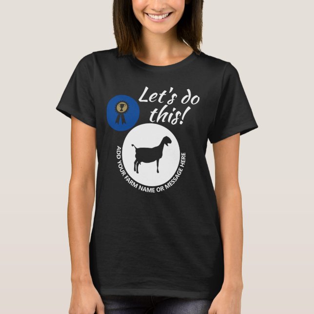 County Fair Livestock Nubian Dairy Goat Show Mörk T Shirt (Framsida)