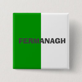 County Fermanagh Flagga Badge Knapp