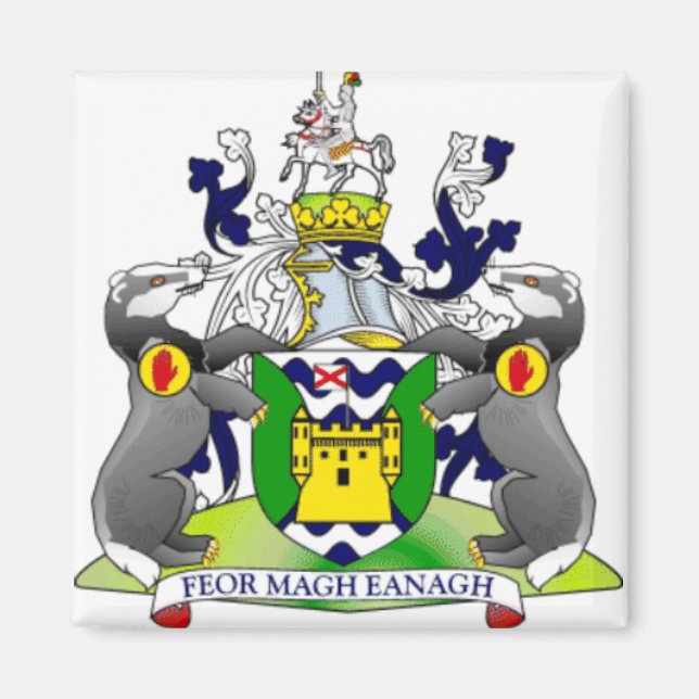 COUNTY Fermanagh Ireland Magnet (Framsidan)