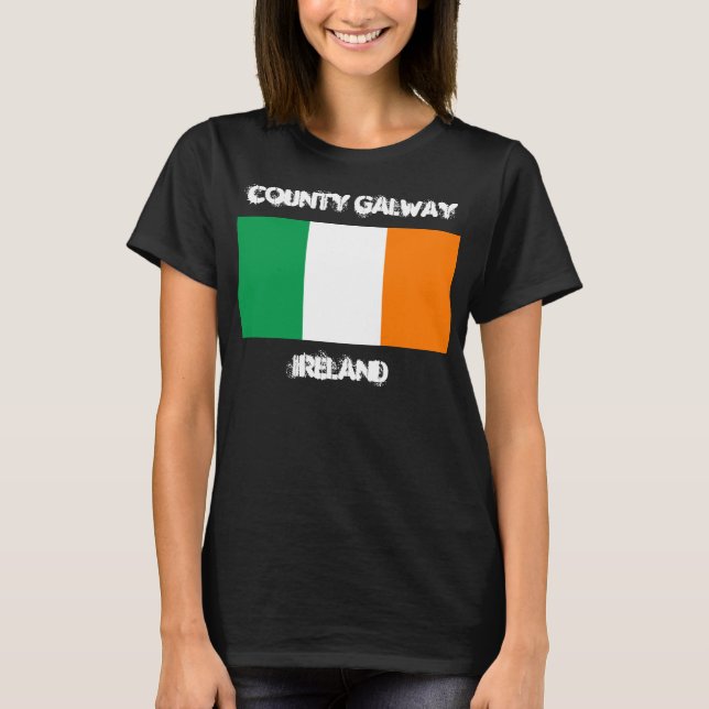 County Galway, Irland med Irish flagga Tröja (Framsida)