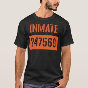 County Jail Inmate Prisoner Costume T Shirt
