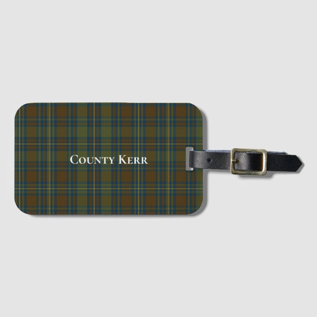County Kerr Tartan Bagagebricka (Framsida horisontal)