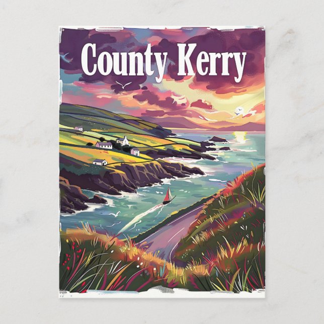 County Kerry Ireland Vykort (Framsida)