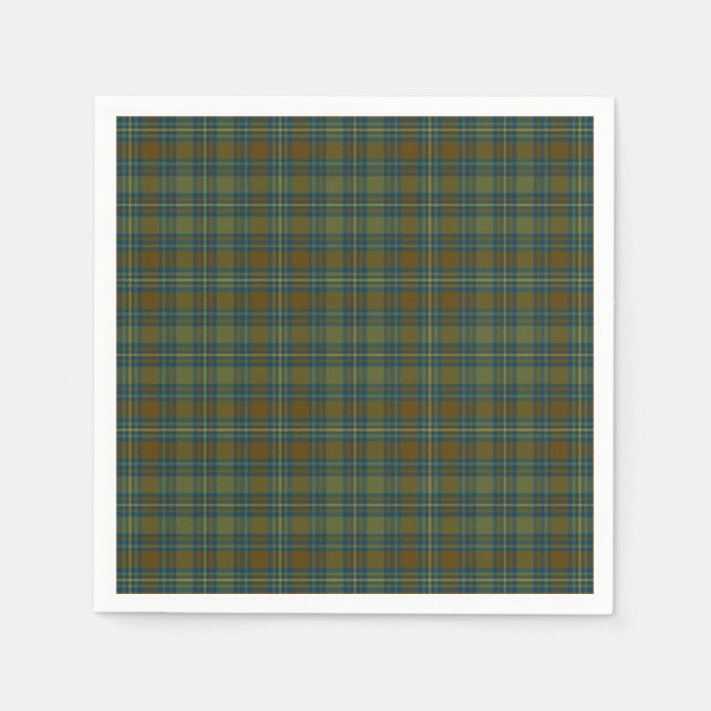 County Kerry Irish Tartan Pappersservett (Framsidan)