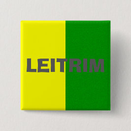 County Leitrim Flagga Badge Knapp