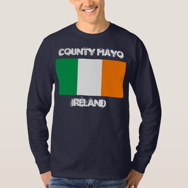 County Mayo, Irland med Irish flagga Tee (Framsida)