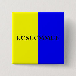 County Roscommon Flagga Badge Knapp