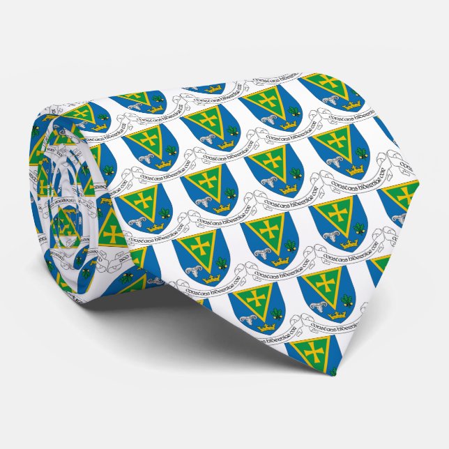 County Roscommon Ireland Neck Tie Slips (Rullad)
