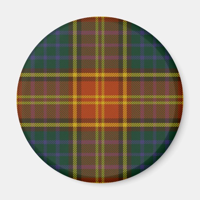 County Roscommon Irish Tartan Magnet (Framsidan)