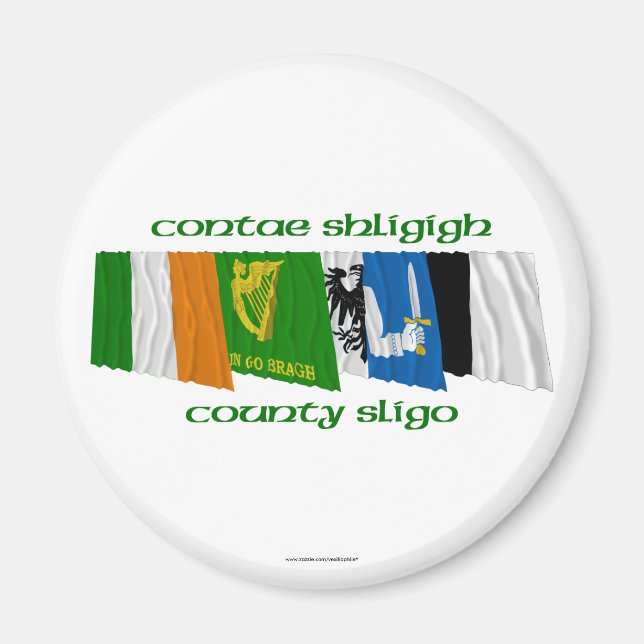 County Sligo Flaggor Magnet (Framsidan)