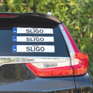 County Sligo Irish Reg Plate Decal Stickers x3 Klistermärken