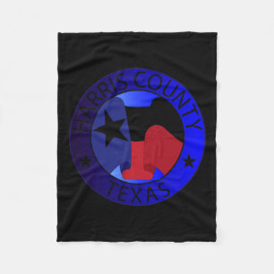 County Texas Kamala Harris 2024 Val Anti Trum Fleecefilt