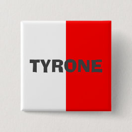 County Tyrone Flagga Badge Knapp