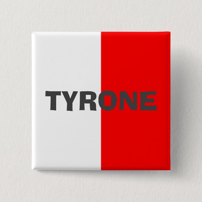 County Tyrone Flagga Badge Knapp (Framsida)