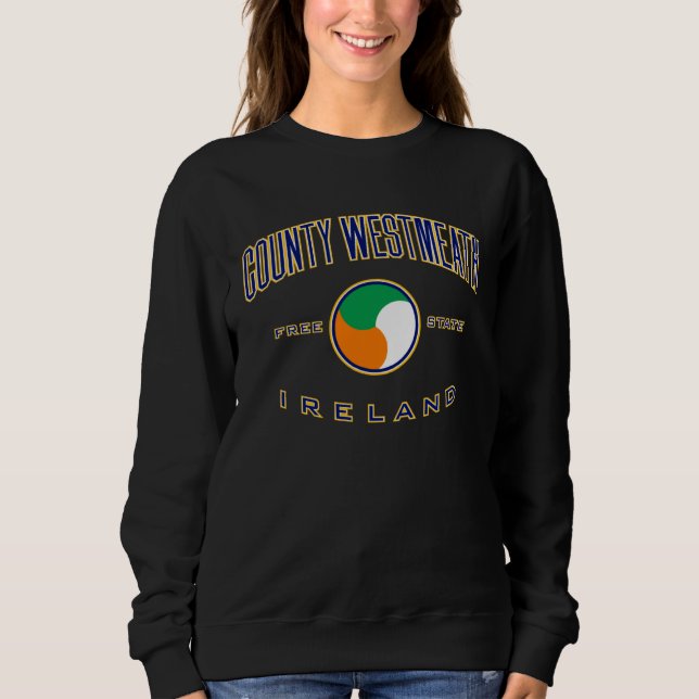 County Westmeath Ireland Long Sleeve  for Women &  T Shirt (Framsida)