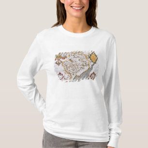 Countyen av Monmouth som inristas av Jodocus T-shirt