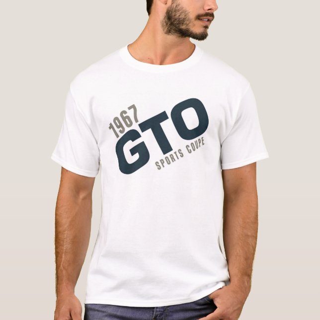 Coupe för 1967 GTO-sportar - sjömanturkos T Shirt (Framsida)