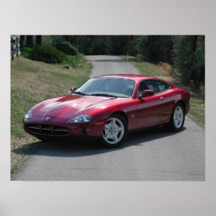 Coupe för jaguar XK8 Poster