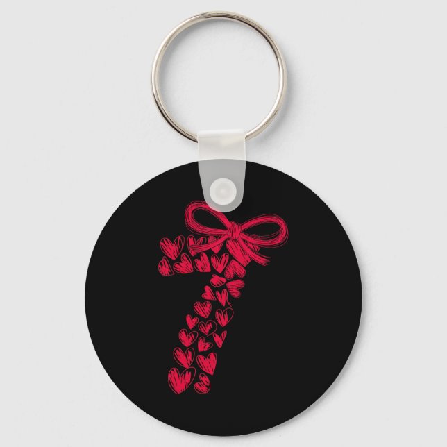 Couple 7 67 - Cute Six Seven Hearts Matching 67 Va Nyckelring (Framsida)