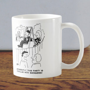 Couple Arriving at a Swingers Party Kaffemugg