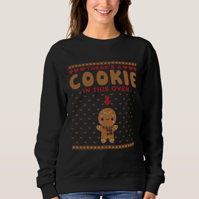 Couple Cookies In The Oven Ugly Christmas Matching T Shirt (Framsida)