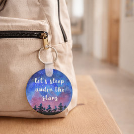 Couple Gift Monogram Outdoor Watercolor Nyckelring