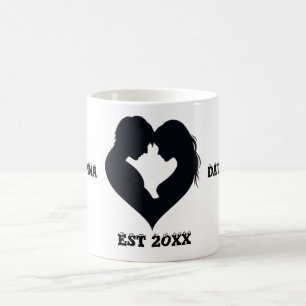 COUPLE HEART SILHOUETTE MUGG