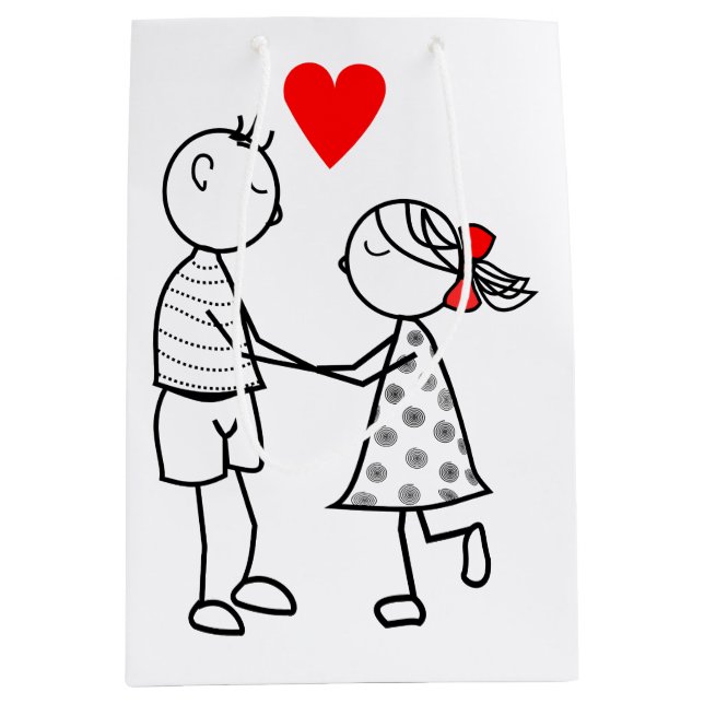 Couple Kärlek Gift Bag (Framsidan)