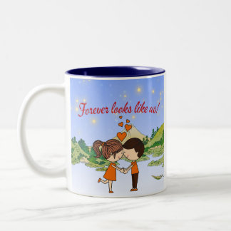 Couple mug Två-Tonad mugg