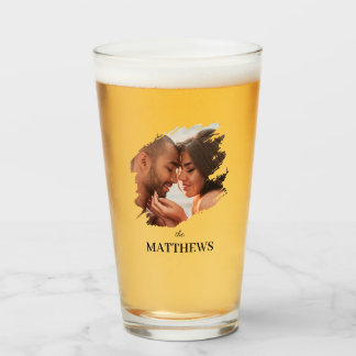 Couple Newlywed Simple Modern Photo Glaskopp