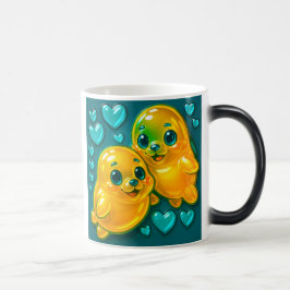 couple phoques amoureux magisk mugg