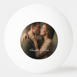 Couple Picture & Custom Name Pingisboll