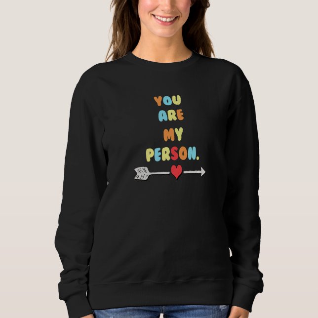 Couple Quote You Are My Person Right Matching   T Shirt (Framsida)