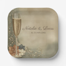 Couple’s Champagne Floral Wedding Shower