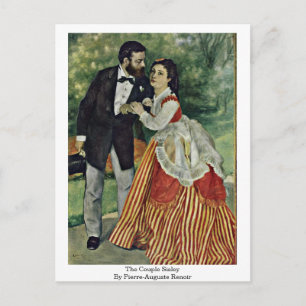 Couple Sisley av Pierre-Auguste Renoir Vykort
