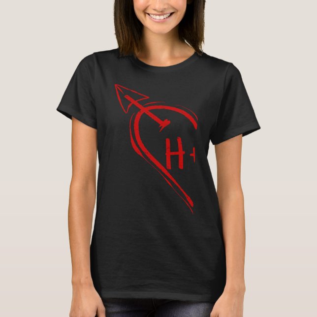 Couple Valentine Heart for Her H 2023 Happy Valent T Shirt (Framsida)