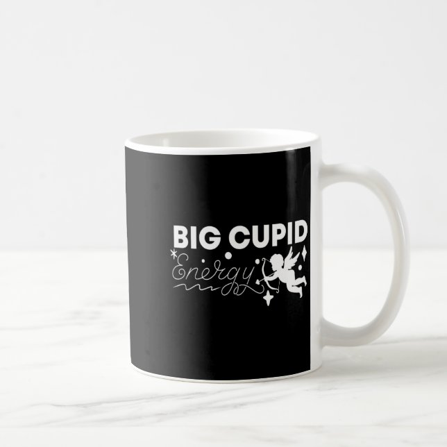 Couple Wife Husband Big Cud Energy Valentines Da  Kaffemugg (Höger)