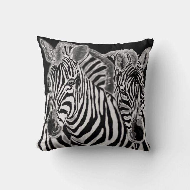 Couple Zebra Dekorativ kudde (Framsida)