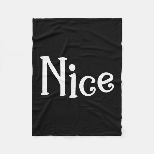 Couples Christmas Naughty Nice Matching Holiday Ma Fleecefilt (Framsidan)