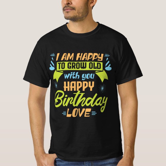 Couples get old together in love gift t shirt (Framsida)