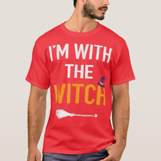 Couples Halloween Costume Shirt Men Dad, I'm With T