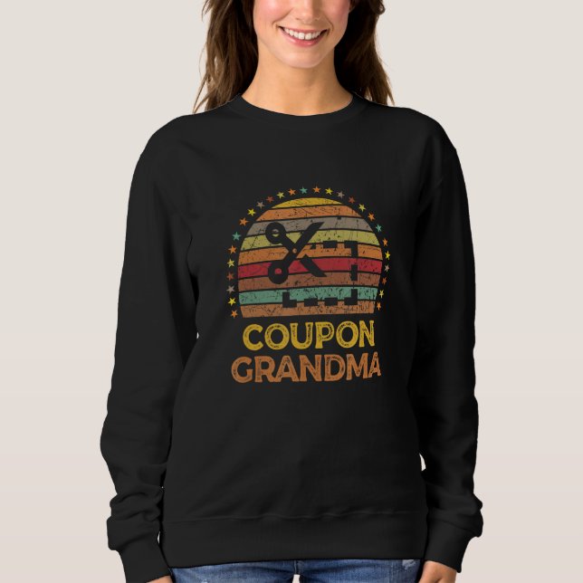 Couponing Grandma Coupon Clipper Money Saver Grand T Shirt (Framsida)