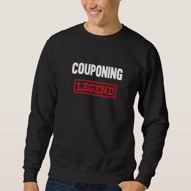 Couponing Legend Coupon Shopping Couponer Lång Ärmad Tröja (Framsida)