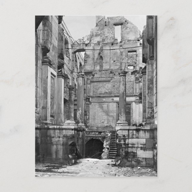 Cour des Comptes ruins Vykort (Framsida)