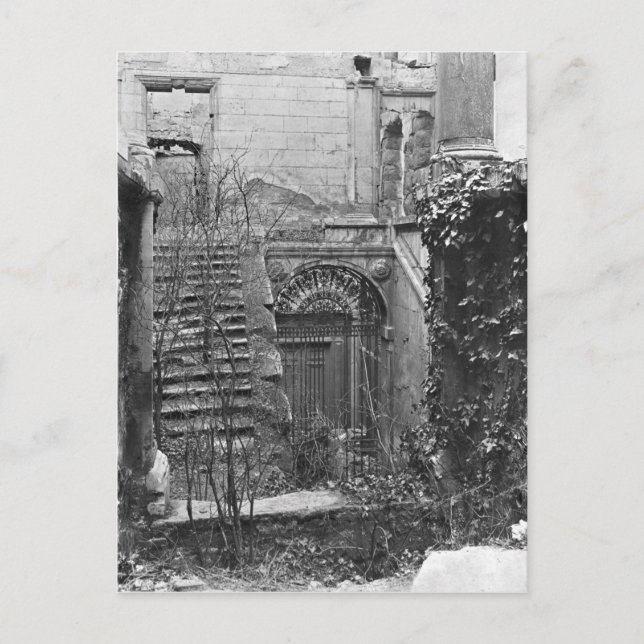 Cour des Comptes ruins Vykort (Framsida)