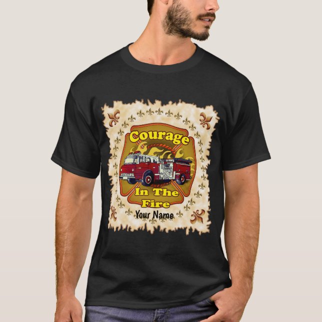 Courage Firecar Firefighter t-shirt (Framsida)
