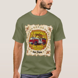 Courage Firecar Firefighter t-shirt